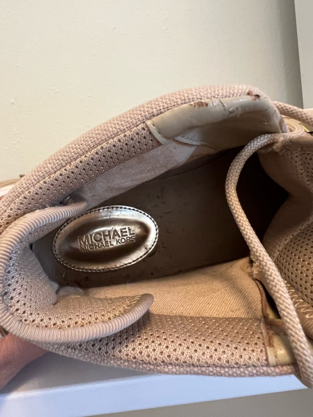 Michael Kors Beige/Tan Combat Moto Boots - Picture 8 of 8